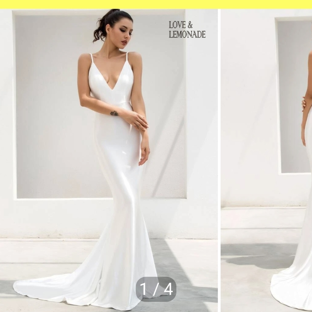 Love and lemonade ruched satin dress